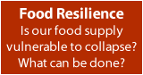 The resilience of the American food supply—the ability of the food system to withstand shocks or stresses that could lead to disruption or collapse—is a matter of genuine concern