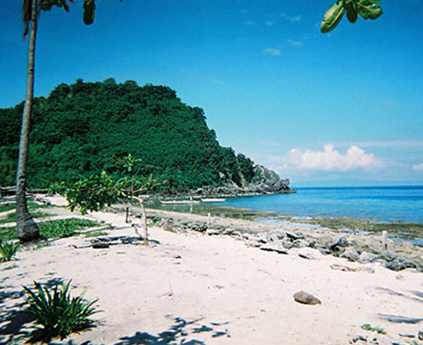 Marine sanctuary seen from the beach