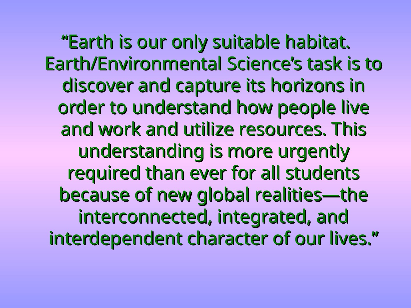 An Introduction to Environmental ED: slide 13 of 27