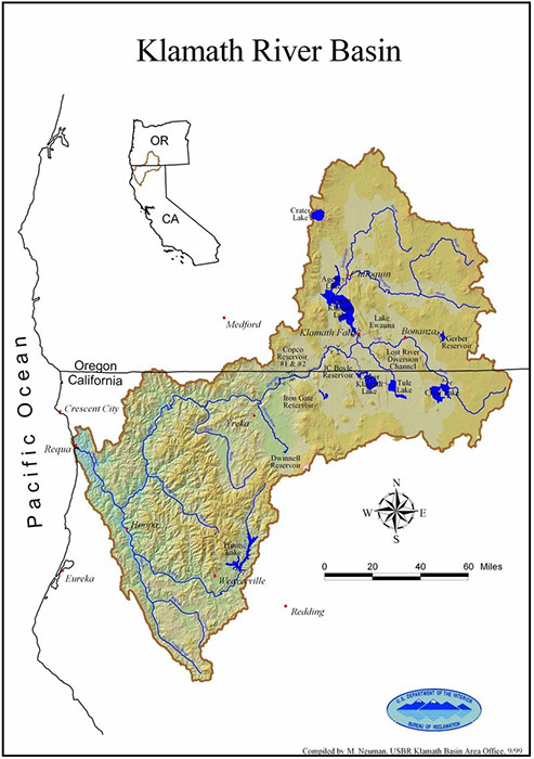 Figure 1. Location of the Klamath River Basi