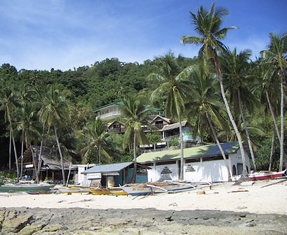 Figure 6. Apo Island tourist strip.