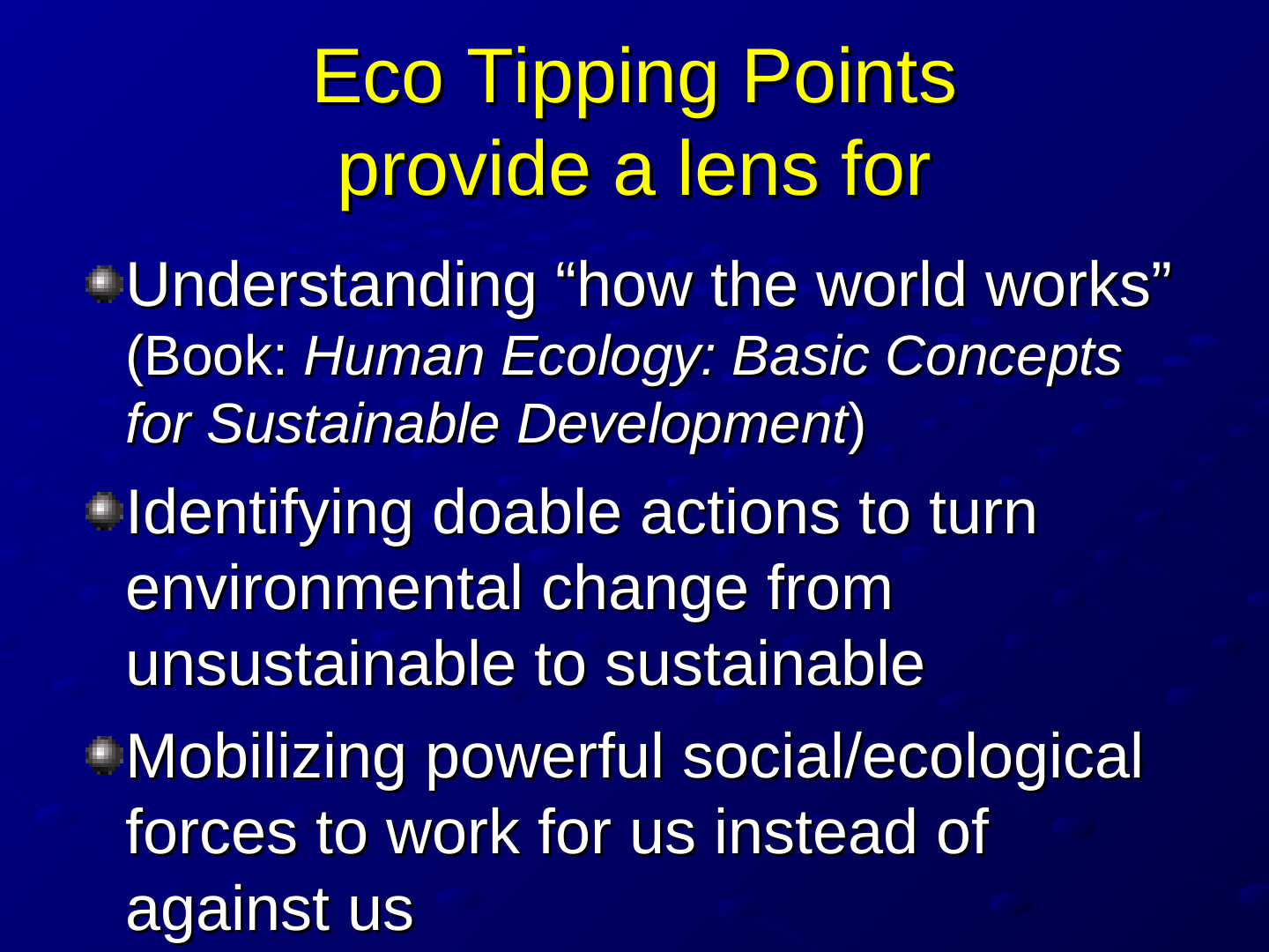 ETP EcoTipping Points PowerPoint presentation: slide 7 of 83