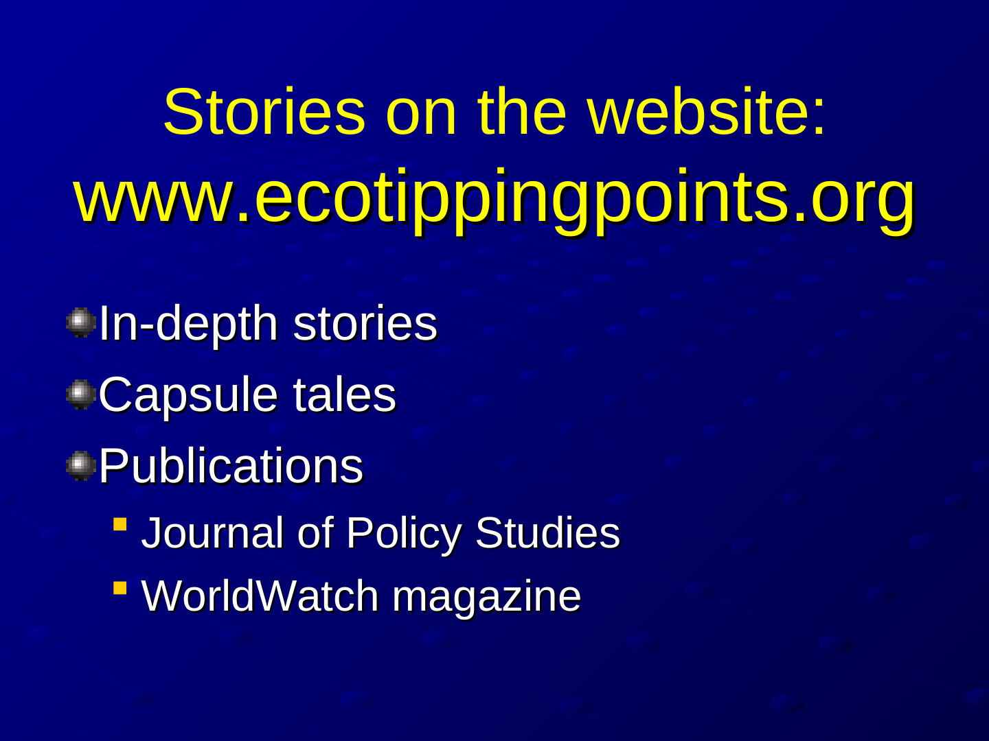 ETP EcoTipping Points PowerPoint presentation: slide 45 of 83